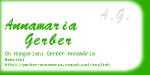 annamaria gerber business card