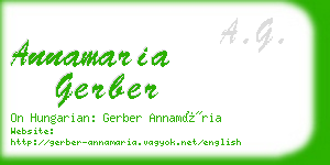 annamaria gerber business card